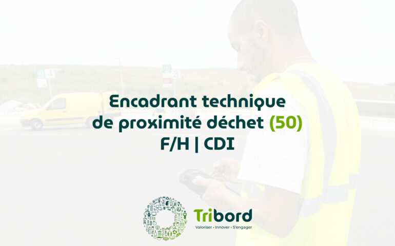 Image de recrutement d'un encadrant technique de proximité déchets en CDI