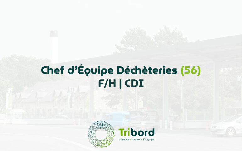 Image pour le recrutement d'un chef d'équipe pour l'agence du 56