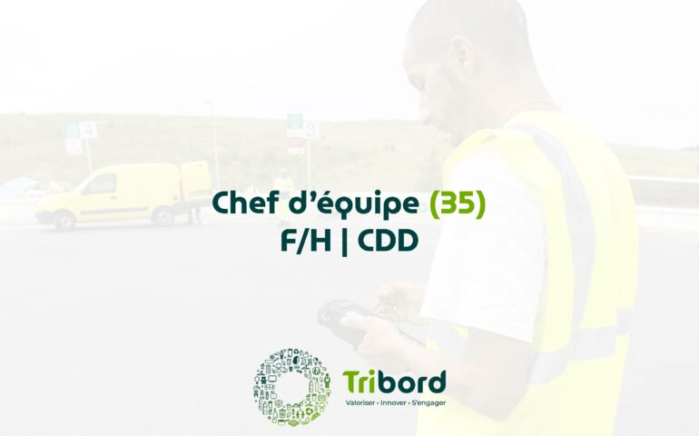 Tribord recrute un Chef d'équipe F/H en CDD - 35