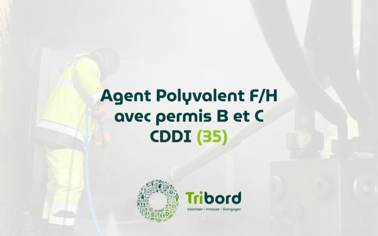 Offre d'emploi d'agent polyvalent avec permis B et C F/H 35