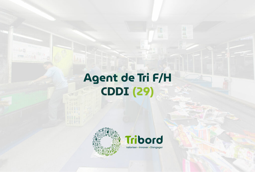Offre d'emploi d'Agent de tri en CDD d'insertion dans le 29 à Tribord