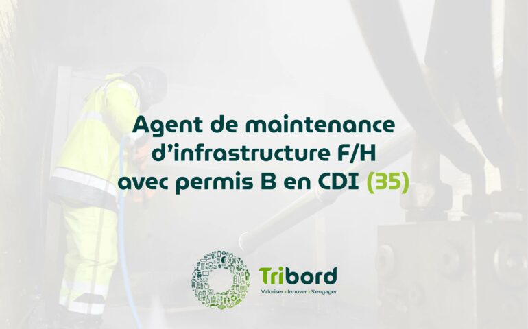 Tribord recrute son Agent de maintenance d'infrastructure en CDI.